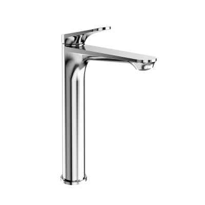 Смеситель Тондо для раковины высокий без донного клапана, хром