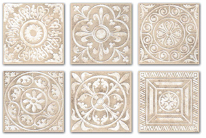 Вставка Сонет бежевый 4,7x4,7x0,8 Вставка Сонет бежевый 4,7x4,7x0,8