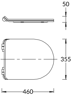 Сиденье PLAZA Modern для подвесного унитаза, белое глянцевое Сиденье PLAZA Modern для подвесного унитаза, белое глянцевое