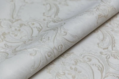 Обои виниловые на флизелиновой основе Ориент мотив, серый светлый