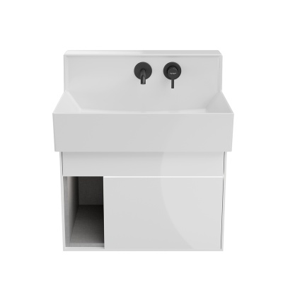 Тумба LOGICA M подвесная 2 выдвижных ящика 65, белоснежный Тумба LOGICA M подвесная 2 выдвижных ящика 65, белоснежный