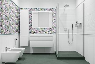 Ванная комната с душевой Бела-Виста / Про Чементо