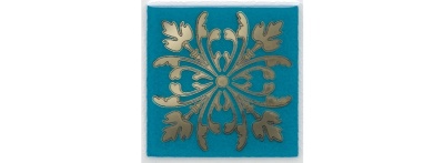 Вставка Клемансо бирюзовый глянцевый 4,9x4,9x0,69 Вставка Клемансо бирюзовый глянцевый 4,9x4,9x0,69