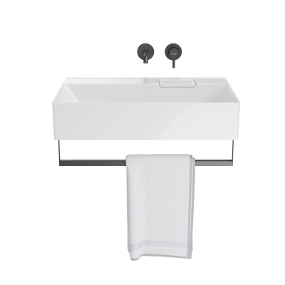 Раковина LOGICA мебельная\подвесная без отверстий 70, белая глянцевая