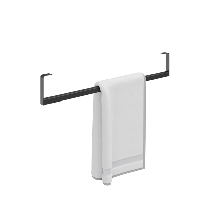 Держатель для полотенец к раковинам LOGICA 70 с крепежом, черный матовый