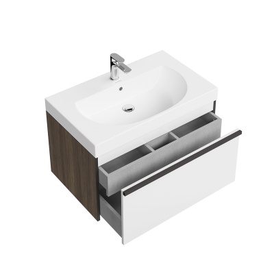 Тумба MODULA подвесная 80 с ящиком 1+1, арабика