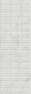 Тубкаль белый глянцевый структура обрезной 30x89,5x1,05