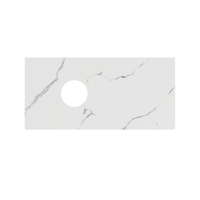 Столешница из керамогранита ICONICO Монте Тиберио 100 см, белая матовая, без отверстия под смеситель Столешница из керамогранита ICONICO Монте Тиберио 100 см, белая матовая, без отверстия под смеситель