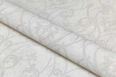 Обои виниловые на флизелиновой основе Дамаск мотив, белый