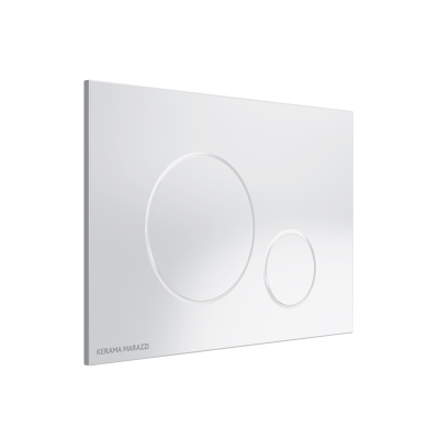 Кнопка управления для скрытых систем инсталляции, белый-глянец (круглая)