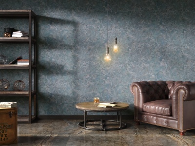 Обои виниловые Мармарос мотив, зеленый Обои виниловые Мармарос мотив, зеленый