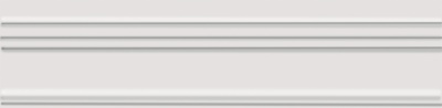 Бордюр Багет Альвао белый матовый 20x5x1,9