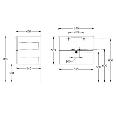 Тумба PIANO Forte подвесная 65, дымчатый вяз Тумба PIANO Forte подвесная 65, дымчатый вяз