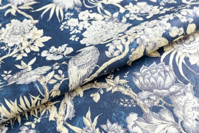 Обои виниловые Азулежу мотив, синий Обои виниловые Азулежу мотив, синий