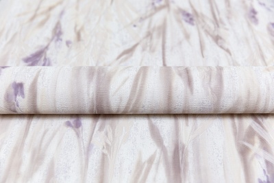 Обои виниловые на флизелиновой основе Отражение мотив, серый сиреневый