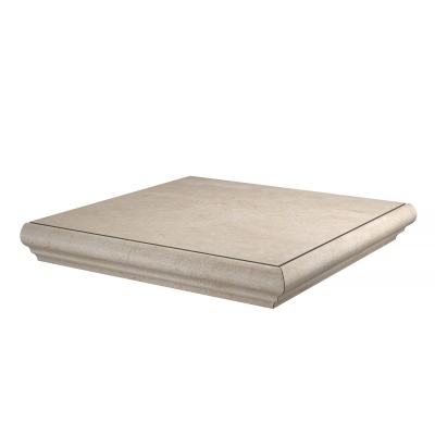 Ступень угловая Фаральони бежевый 34x34x0,8