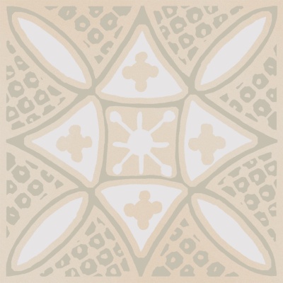 Декор Бахия 2 бежевый светлый глянцевый 9,8x9,8x0,7