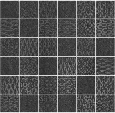 Декор Про Дабл черный мозаичный 30x30x0,9 Декор Про Дабл черный мозаичный 30x30x0,9