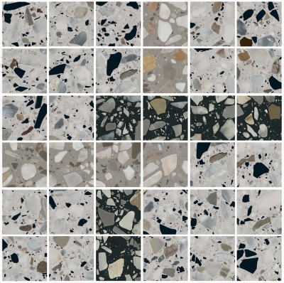 Декор Бричиола 1 мозаичный лаппатированный 30x30x0,9 Декор Бричиола 1 мозаичный лаппатированный 30x30x0,9