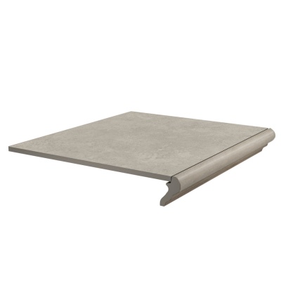 Ступень фронтальная Хадду серый светлый матовый 40,2x34x0,8