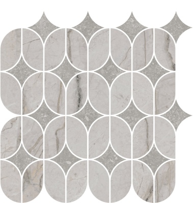 Декор Ифран наборный серый светлый глянцевый обрезной 30x32,5x0,9 Декор Ифран наборный серый светлый глянцевый обрезной 30x32,5x0,9