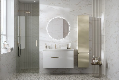 Пенал CUBO подвесной правый 165, лимо матовый