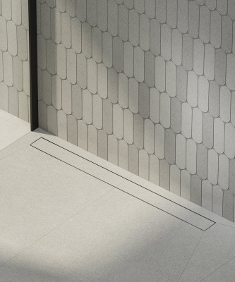 Душевой лоток double из нержавеющей стали, 85 см