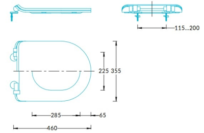 Комплект с напольным унитазом Plaza Modern и универсальным сиденьем с микролифтом