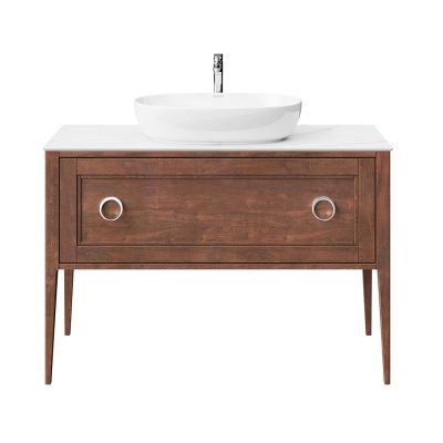 Тумба PLAZA Classic NEO напольная 1+1 ящик 120, орех матовый