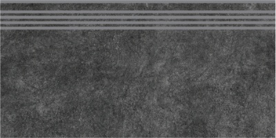 Ступень Королевская дорога черный обрезной 30x60x1,1