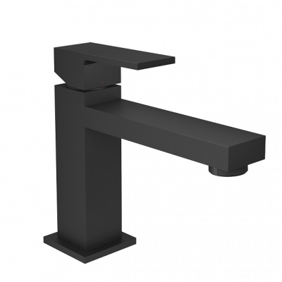 Смеситель для раковины FUTURA однорычажный без донного клапана 3/8, матовый черный Смеситель для раковины FUTURA однорычажный без донного клапана 3/8, матовый черный