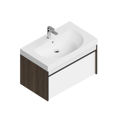 Тумба MODULA подвесная 80 с ящиком 1+1, арабика Тумба MODULA подвесная 80 с ящиком 1+1, арабика