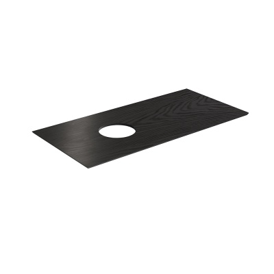 Столешница из керамогранита ICONICO Манифик вуд 100 см, черная матовая, без отверстия под смеситель Столешница из керамогранита ICONICO Манифик вуд 100 см, черная матовая, без отверстия под смеситель