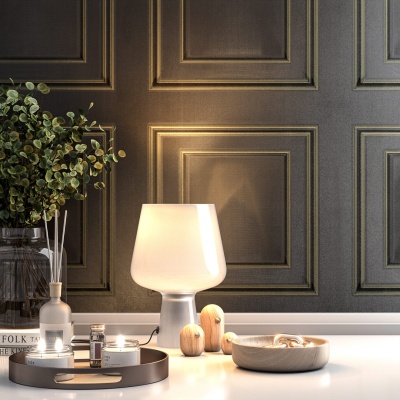 Обои виниловые Буазери мотив, черный Обои виниловые Буазери мотив, черный