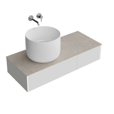 Тумба MAGICA подвесная 120, 2 ящика, утренний серый матовый Тумба MAGICA подвесная 120, 2 ящика, утренний серый матовый