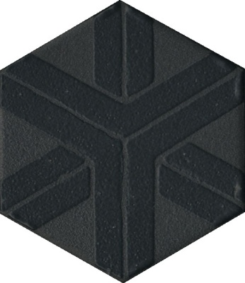 Декор Агуста черный 6x5,2x0,69