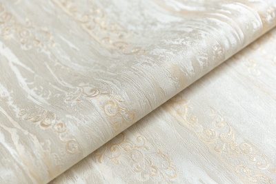 Обои виниловые Виньетки мотив, серо-желтый Обои виниловые Виньетки мотив, серо-желтый