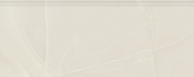 Плинтус Махкама бежевый светлый глянцевый обрезной 30x12x1,3