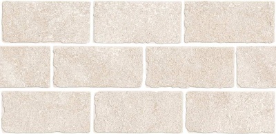 Бордюр Роверелла бежевый светлый мозаичный 34,5x14,7x0,9