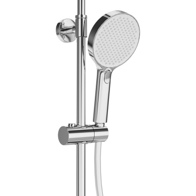 Душевая колонна FONTE на 3 потока с фиксированным изливом и термостатическим смесителем, хром Душевая колонна FONTE на 3 потока с фиксированным изливом и термостатическим смесителем, хром