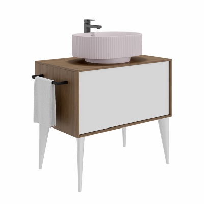 Раковина ARTBASIN Vento накладная 50, мальва матовая Раковина ARTBASIN Vento накладная 50, мальва матовая