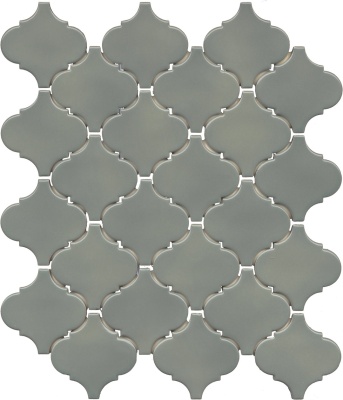 Арабески Марокко зелёный глянцевый 26x30x0,7