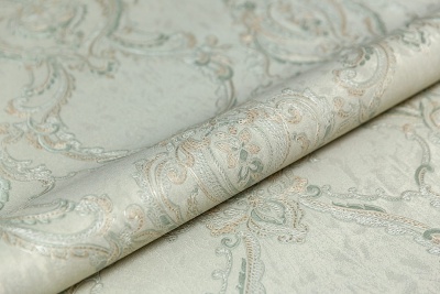 Обои виниловые на флизелиновой основе Ориент мотив, зелёный Обои виниловые на флизелиновой основе Ориент мотив, зелёный